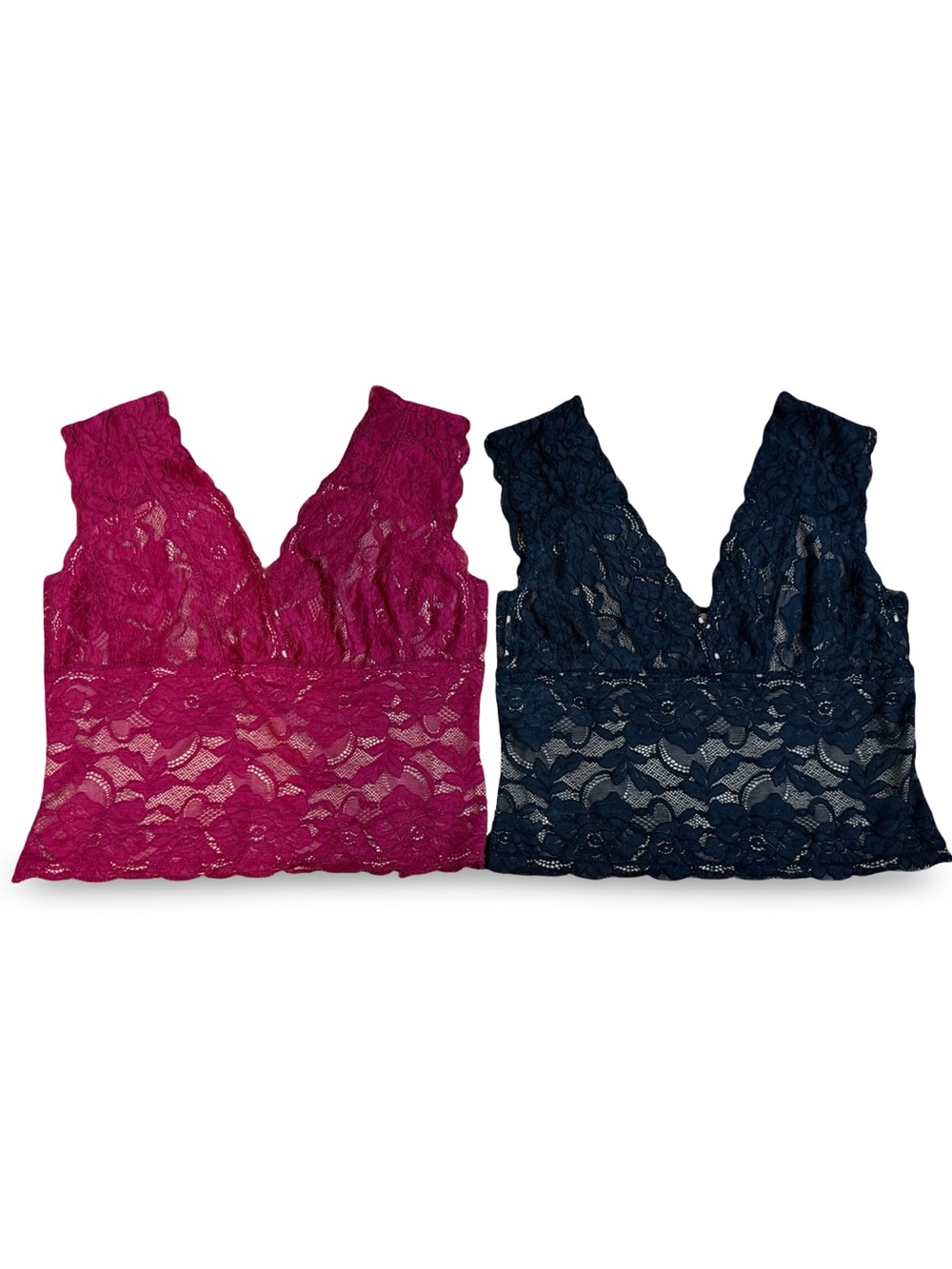 ANGL‎ Floral Lace Crop Top Cami Bundle: Set of 2 Size Small NWOT